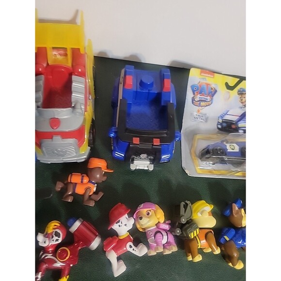Paw Patrol Mixed Lot Figures Cars Poseable Characters dinosaur etc... - Picture 12 of 16